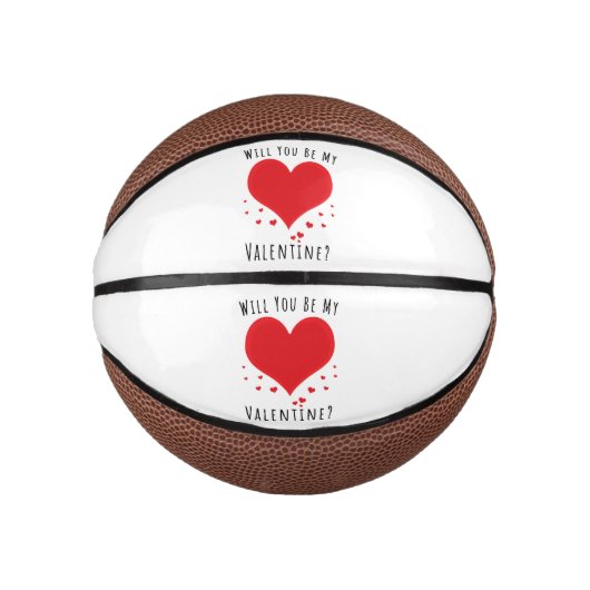 Zal je mijn valentijn zijn? basketbal (Voorkant)