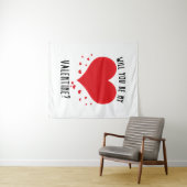 Zal je mijn valentijn zijn? wandkleed (In Situ (horizontaal))