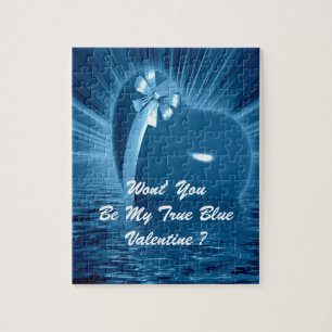 ZAL JE NIET MIJN WARE BLAUWE VALENTIJN ZIJN? LEGPUZZEL