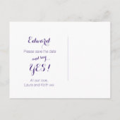 Zal je onze 'sterrenhemelbruiloft' zijn? aankondigingskaart (Achterkant)