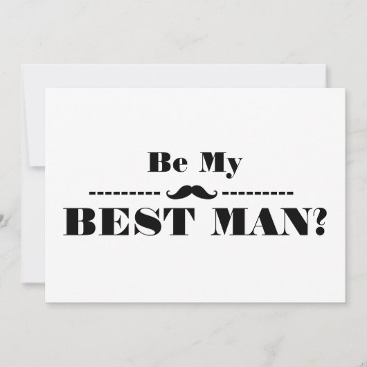 Zal jij mijn beste man zijn? kaart (Voorkant)