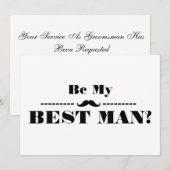Zal jij mijn beste man zijn? kaart (Voorkant / Achterkant)