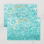 Zal jij mijn Bridesmaid Tiffany Gold Glitter zijn? Kaart (Voorkant / Achterkant)