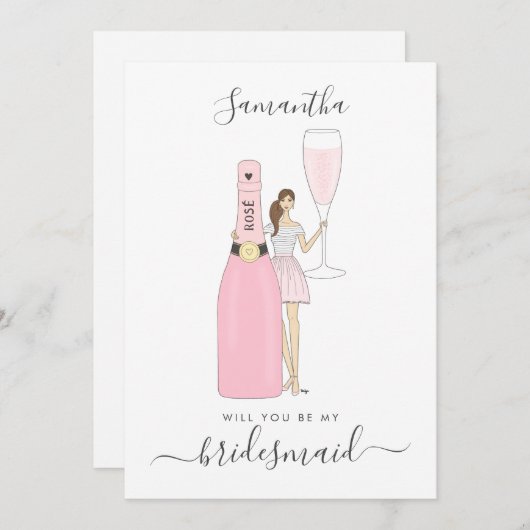 Zal Jij Mijn Bruidsmeisje Zijn Kaart (Voorkant / Achterkant)