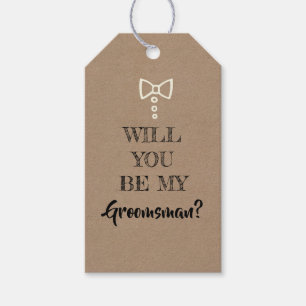 Zal jij mijn Groomsman zijn? Cadeaulabel