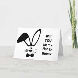 ZAL "JIJ" MIJN ***HONEY BUNNY*** ZIJN? FEESTDAGEN KAART