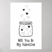 Zal jij mijn Valentijn Poster zijn? (Voorkant)