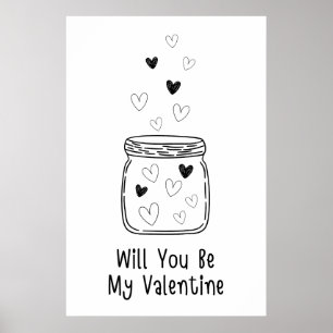 Zal jij mijn Valentijn Poster zijn?