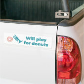 Zal Mellophone spelen voor donuts Bumpersticker (Op Truck)