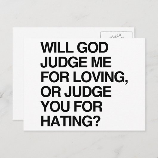 ZAL MIJ RECHTVAARDIGEN VOOR LOVIN BRIEFKAART (Voorkant / Achterkant)