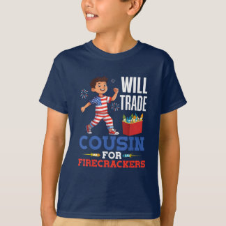 Zal neef ruilen voor vuurwerk 4 juli t-shirt