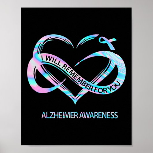 Zal onthouden voor u Alzheimerheimer Awareness Cu Poster (Voorkant)