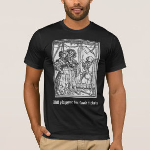 Zal pest voor maaltijdkaartjes spelen (Oud-Engels T-shirt
