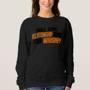 Zal relatieadvies geven voor whiskey trui