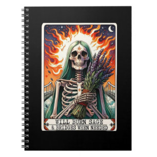 Zal Sage Tarot Kaart Notitieboek Collectie verbran