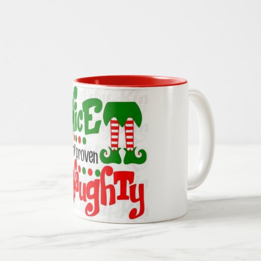 ZAL SANTA ME EEN BREAK CHRISTMAS GEVEN TWEEKLEURIGE KOFFIEMOK (Voorkant rechts)