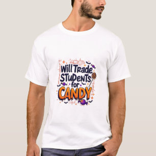 Zal studenten ruilen voor Snoep Teacher Ghost Funn T-shirt