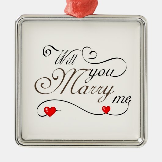 **ZAL U MIJ MARRY** CHRISMAS VOORSTEL ORNAMENT (Voorkant)