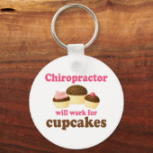 zal werken voor cupcakes chiropractor sleutelhanger (Voorkant)