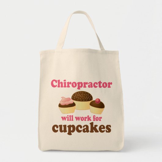 zal werken voor cupcakes chiropractor tote bag (Voorkant)