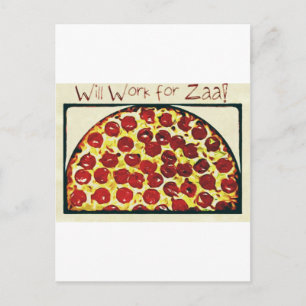 Zal werken voor Pizza Briefkaart