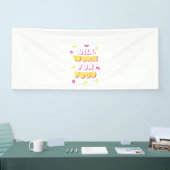 Zal werken voor witte levensmiddelen spandoek (Beurs)
