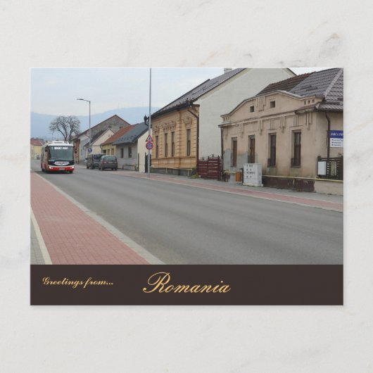 Zalău Romania Briefkaart (Voorkant)