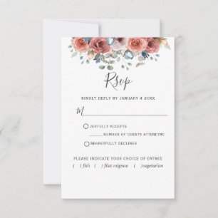 Zalig Bloemen met/zonder maaltijd RSVP Kaartje