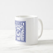 Zalig lachend Alpaca - Omhels geluk Koffiemok (Voorkant rechts)