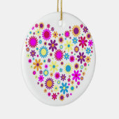 Zalige Bloesems Keramisch Ornament (Rechts)