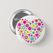 Zalige Bloesems Ronde Button 5,7 Cm (Voorkant /achterkant)