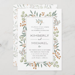 Zalige Bounty Botanical Wedding Suite Kaart