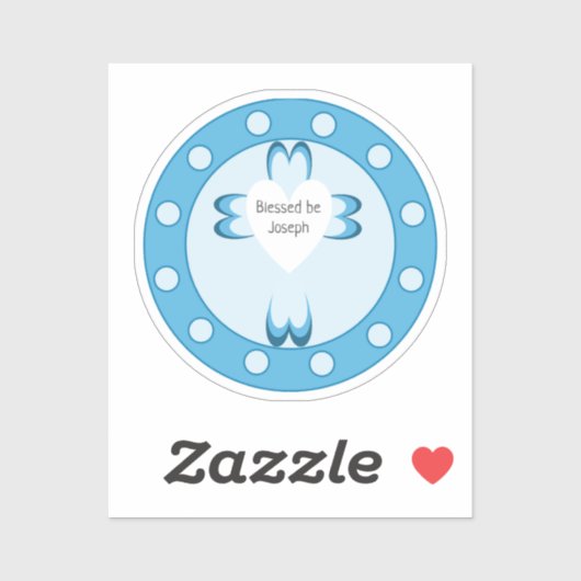 zalige doop sticker (Vel)