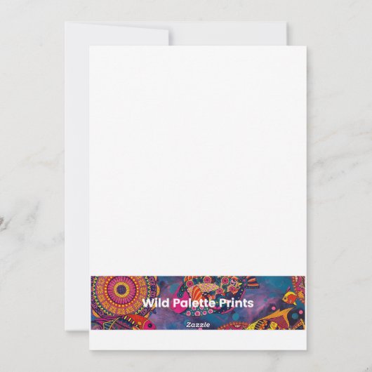 Zalige Hippo Blank Note Kaart (Achterkant)