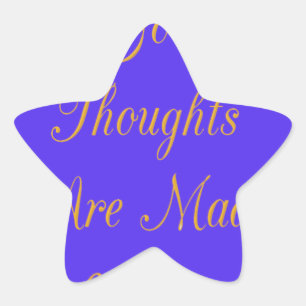 Zalige Reflecties: Goede Gedachten van Liefde Ster Sticker