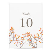 Zalige takken Tafelnummers