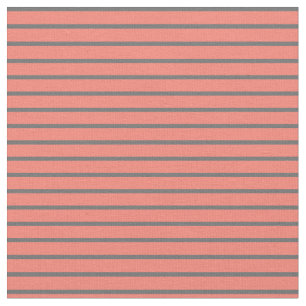 Zalm en dim grijs gekleurd strips stof