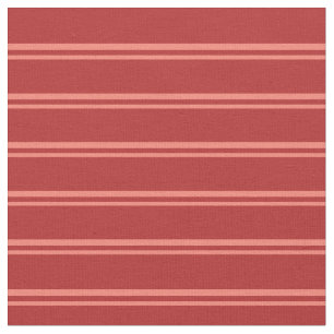 Zalm en rood gestreept/gelaagd patroon stof