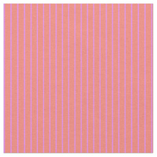 Zalm en Violet Colour Lines/Stripes Pattern Stof