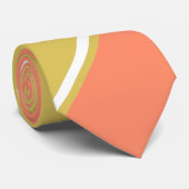 Zalm en witte wijn, gekleurd Stropdas (Opgerold)