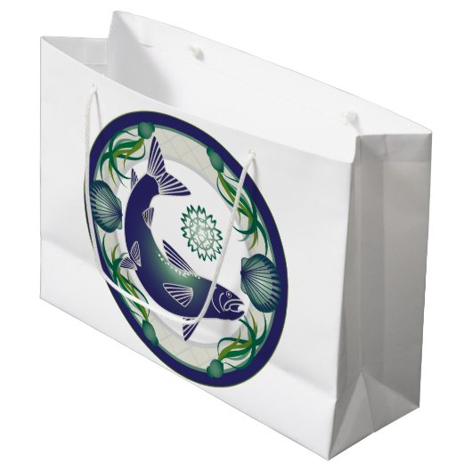 Zalm grote cadeautas (Voorkant Gekanteld)