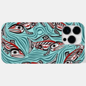 Zalm Haida Art Spirit Pacific Northwest Native Case-Mate iPhone Case (Achterkant (horizontaal))