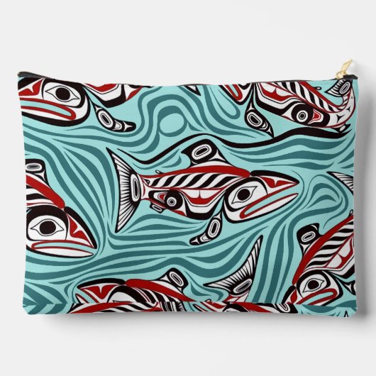 Zalm Haida Art Spirit Pacific Northwest Native Etui (Achterkant)
