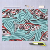 Zalm Haida Art Spirit Pacific Northwest Native Tissuepapier (Craft)