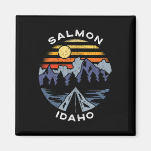 Zalm Idaho Bergen Vakantie Camping Souvenir  Magneet