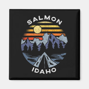 Zalm Idaho Bergen Vakantie Camping Souvenir  Magneet