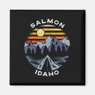 Zalm Idaho Bergen Vakantie Camping Souvenir  Magneet