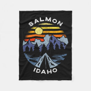 Zalm idaho bergen vakantie kamperen souvenir fleece deken