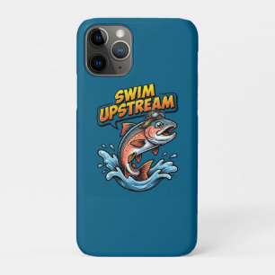 Zalm Motivatie Zwem Stroomopwaarts iPhone 11 Pro Hoesje