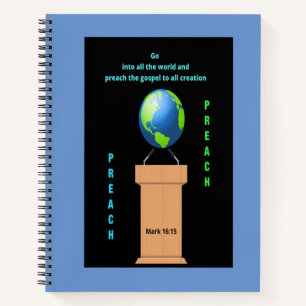 Zalm-notebook om sermons en notities in te schrijv notitieboek